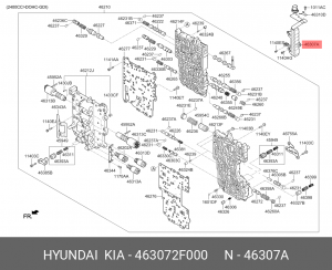 Проводка HYUNDAI Creta (17-),Elantra (16-) жгут проводов АКПП ОЕ 463072F000 HYUNDAI KIA