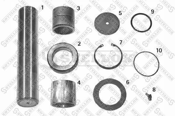р/к шкворня !(мр) с подш 50x51x223.5 \MAN L87-98/M38-43/T01-10/18/20/31-81 84-16055-SX STELLOX