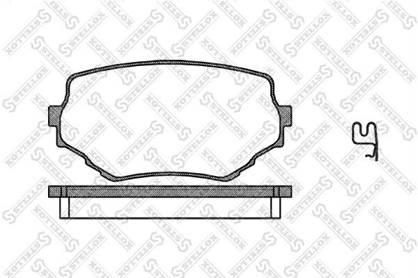 594 02=572420B !колодки дисковые п.\ Suzuki GrandVitara 98>/ XL7 02>/ Vitara 88- 605-002-SX STELLOX