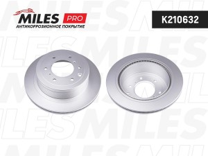 Диск тормозной (серия PRO с антикоррозионным покрытием) MITSUBISHI PAJERO 07- за K210632 MILES