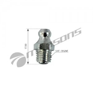 Масленка прямая 180 градусов 1/4"x19 UNF MANSONS 600049 MANSONS