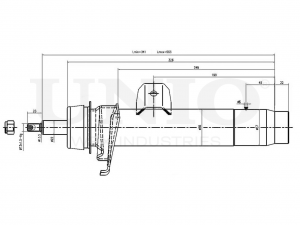 Амортизатор газовый передней подвески правый SAB-10333 UNIO