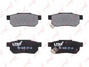 Колодки тормозные задние подходит для HONDA  Jazz 1.4 08 / Civic 1.5-2.0D 91-01  BD-3428 LYNXAUTO