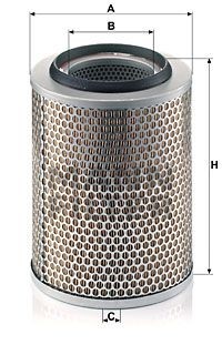 Фильтр воздушный H=255.0мм C 20 356 MANN FILTER