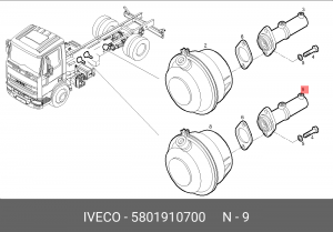 цилиндр тормозной! главный\Iveco 5801910700 IVECO