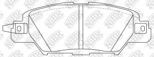 Колодки тормозные дисковые MAZDA CX-5 14-  PN5818 PN5818 NIBK