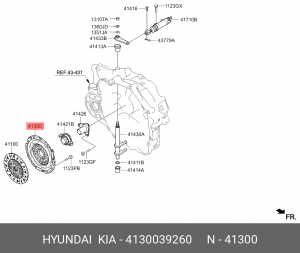 Корзина сцепления HYUNDAI Tucson (04-) (2.0) KIA Sportage (04-) (2.0) OE 4130039260 HYUNDAI KIA