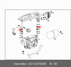 MERCEDES BENZ A 211 327 04 30 MERCEDES BENZ