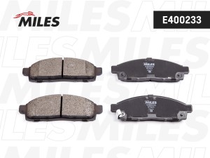 Колодки тормозные передние (без датчика) (Смесь Low-Metallic) (MITSUBISHI PAJERO E400233 MILES