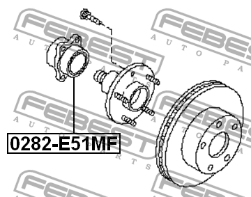 Ступица 0282-E51MF 0282-E51MF FEBEST