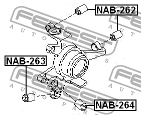 Сайлентблок NAB-263 NAB-263 FEBEST