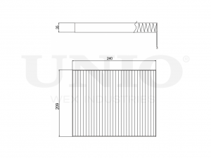 Фильтр салонный угольный FLT-40015C UNIO