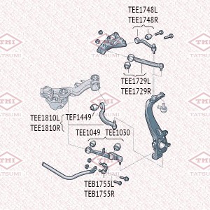 Рычаг передней подвески нижний L/R AUDI A4 94- TEE1049 TEE1049 TATSUMI