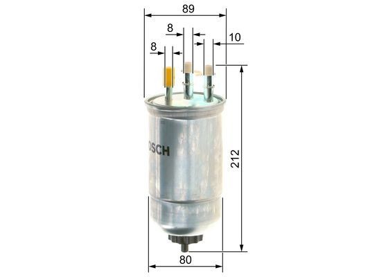 Фильтр топливный RENAULT Duster (10-) BOSCH 09864B2004 BOSCH