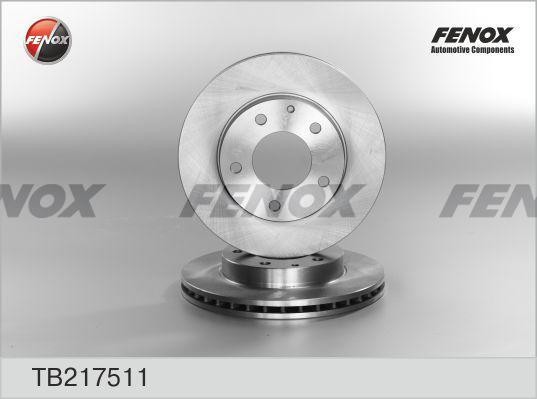 Диск тормозной передний  2шт TB217511 FENOX