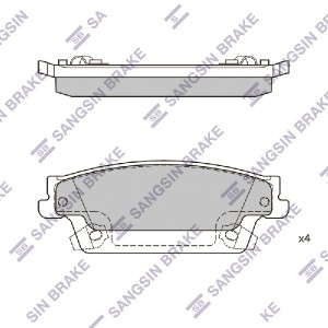 Колодки задние CADILLAC STS 04-12 SP2254 SP2254 SANGSIN