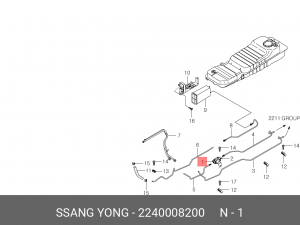 Фильтр топливный SSANGYONG Rexton (04-) (E23/28/32) OE 2240008200 SSANG YONG