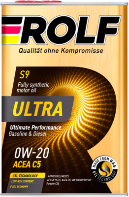 Масло моторное ROLF ULTRA C5 0W20 синт.4л 322940 ROLF