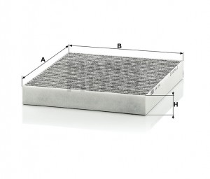 NISSAN MICRA (K13K) (2010-2016) УГОЛЬНЫЙ CUK2141 MANN FILTER