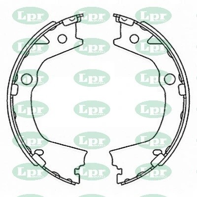Колодки тормозные барабанные 01136 01136 LPR