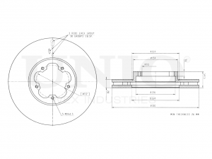 Диск тормозной передний BRD-20289 UNIO