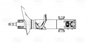 Амортизатор BMW X3 (E83) (04-) (стойка) пер. прав. (AG 26362) AG26362 TRIALLI