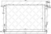 радиатор системы охлаждения! АКПП\ KIA Sorento 2.4i 09> 10-26509-SX STELLOX