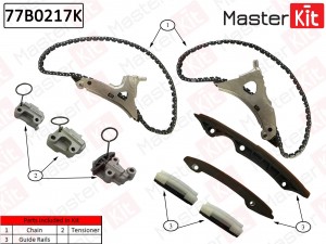 Комплект цепи ГРМ Mercedes-Benz GL166 3.0-3.5I M276.821 77B0217K 77B0217K MASTER KIT