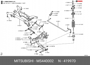 Гайка MITSUBISHI ОЕ MS440002 MITSUBISHI
