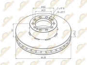 Диск тормозной Premium RVI о.н. 5010216437 — 2 года безусловной гарантии 160050081 SONDER