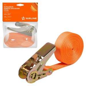 Ремень крепления груза (8 м) 0,6 т "AIRLINE" (с храповиком, кольцевой) AST46 AIRLINE