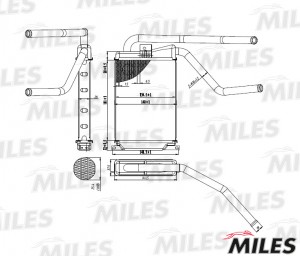 Радиатор отопителя (мех. сборка) DAEWOO NEXIA II тонкий 1.5/1.6 08- (AVA DW6026) ACHM051 MILES