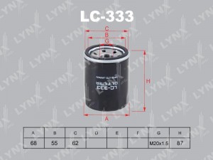 Фильтр масляный подходит для MITSUBISHI Lancer 1.5 08 / Colt 1.1-1.5 04-12, SMAR LC-333 LYNXAUTO