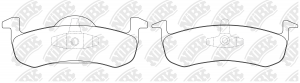 PN0609-NIBK колодки дисковые задние!\ Ford Expedition 07-09, Lincoln Navigator 0 PN0609 NIBK