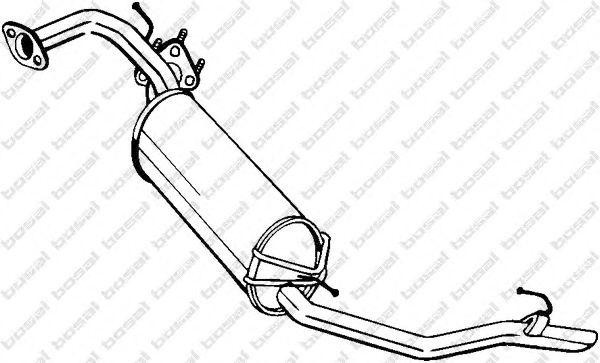 Глушитель HONDA Civic задняя часть BOSAL 282-911 BOSAL