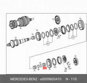 ПОДШИПНИК ИГОЛЬЧАТЫЙ A 000 980 34 10 MERCEDES BENZ