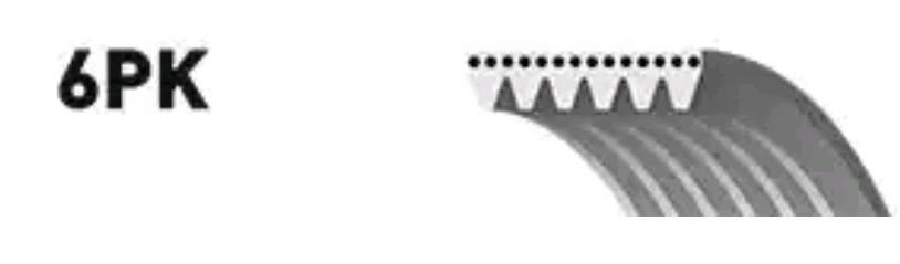 Поликлиновой ремень 6PK1088 (8653-10196) 6-PK-1088 GATES