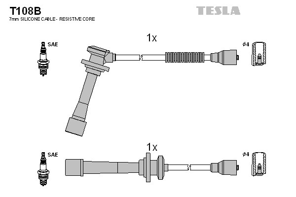 к-кт проводов!\ KIA Sportage 2.0 16V 94> T108B TESLA