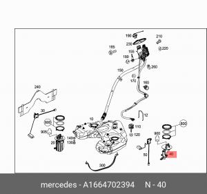 НАСОС ТОПЛИВНОГО БАКА / A1664702394 MERCEDES BENZ