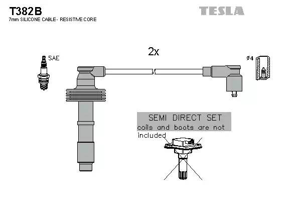 к-кт проводов!\ Volvo S40/V40 1.6-2.0 95-04 T382B TESLA