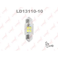 лампа! LED C10W T11x31mm 12V SV8.5 6800K LD1311010 LYNXAUTO