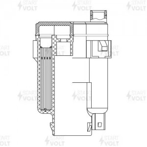 Фильтр топл. тонк. очистки для а/м Hyundai Getz (02-) 1.1i/1.3i/1.4i/1.6i (VS-FF VSFF0807 START VOLT