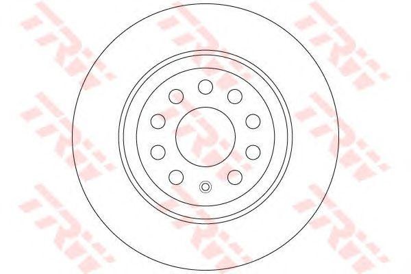 Диск тормозной задний VW GOLF VII 300мм DF6504 DF6504 TRW