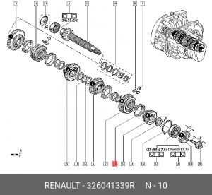 кольцо синхронизатора!\ Renault 326041339R RENAULT