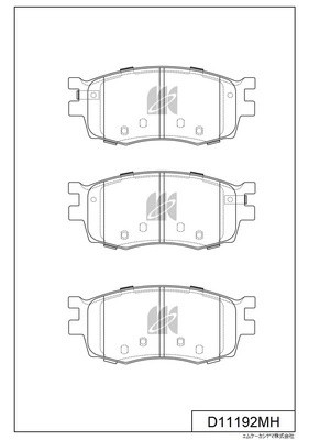 Колодки тормозные дисковые пер. Kia Rio 1.4i,1.6i 16V,1.5CRDi 05- с антискрипной D11192MH MK KASHIYAMA