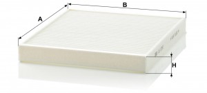 Фильтр воздушный салона OPEL Astra G (98-),H (04-) MANN CU2757 MANN FILTER