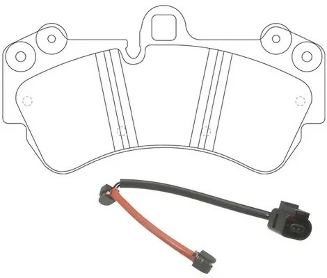 Колодки дисковые VOLKSWAGEN TOUAREG 3.0 2004 - 2010 VOLKSWAGEN TOUAREG 3.2 2002  BP33345W SB NAGAMOCHI