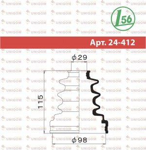 Пыльник ШРУСа VW Transporter (03-) внутреннего правого MARUICHI 24412 1 56 MARUICHI