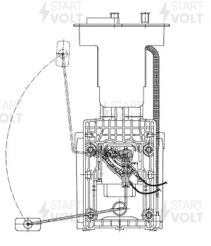 Модуль топливного насоса для а/м VAG Passat B5 96-/Superb 01- 1.8i/2.0i/2.8i SFM SFM 2007 START VOLT