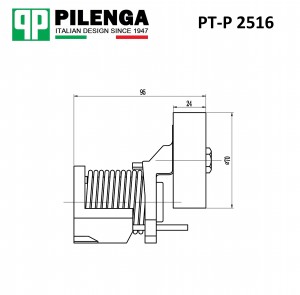 Натяжитель ремня VAG VW T5 PT-P2516 PTP2516 PILENGA